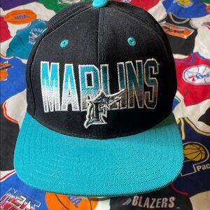 Vintage American Needle MLB Florida Marlins Cooperstown Collection SnapBack Hat